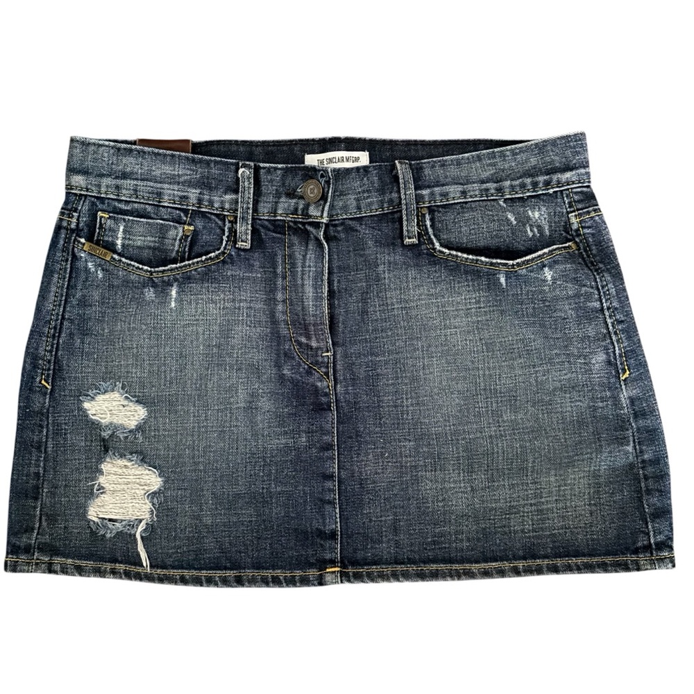 $240 Sinclair Denim Mini Skirt size 25